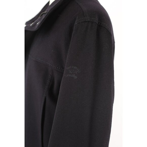NEW Paul & Shark Loro Piana Cashmere Overcoat SZ XL Black - Picture 7 of 16